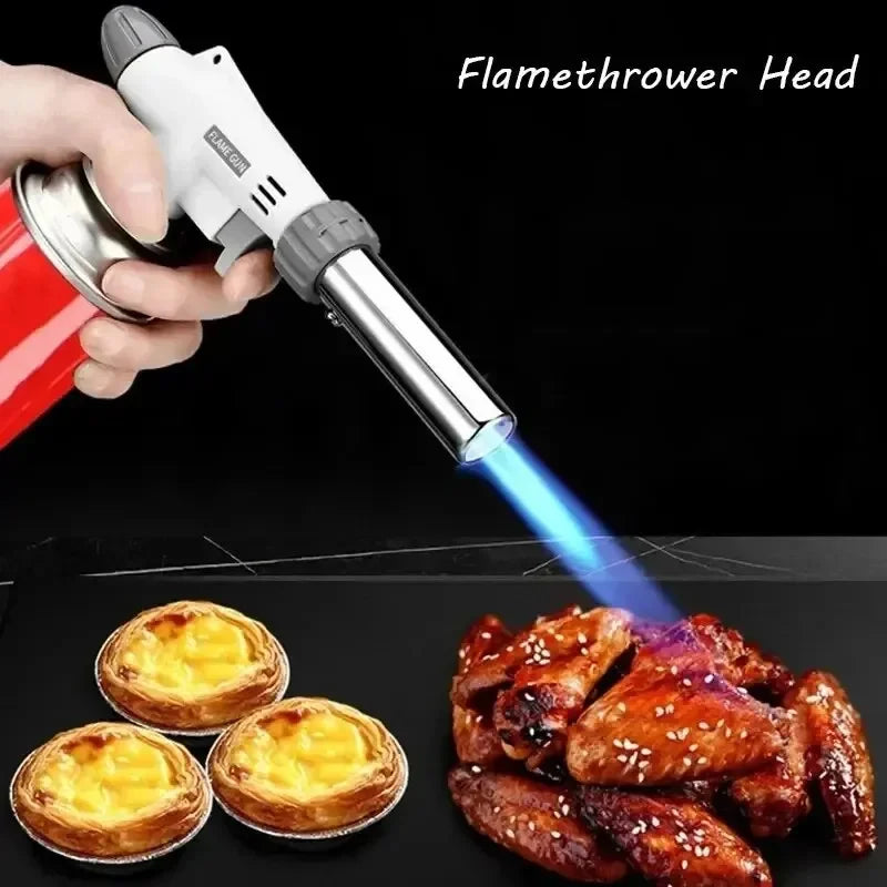 Práctico pistola de llama, quemador de Gas de soldadura, soplete de Gas de llama, pistola de llama para barbacoa, Camping, cocina, equipo de camping