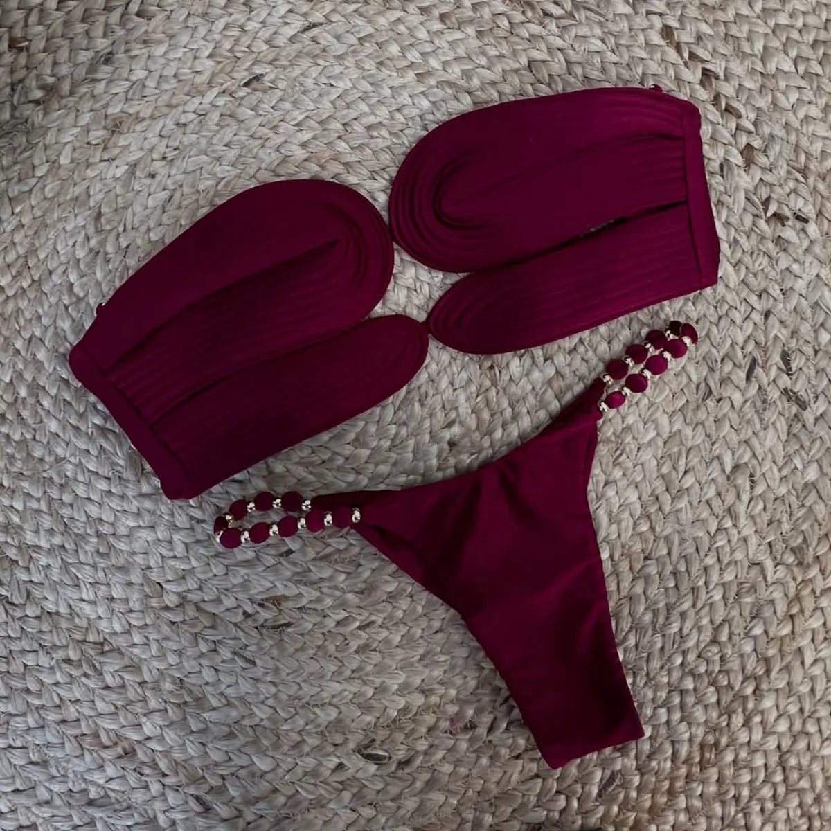 Bikinis Push Up, traje de baño Sexy para mujer, traje de baño femenino 2021, Bikini Bandeau, Tanga, trajes de baño triangulares, traje de baño con cuello Halter, ropa de playa