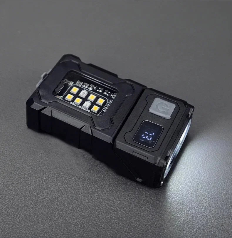 Luz de trabajo al aire libre Mini imán portátil LED USB recargable luz de Camping con mochila correa Clip herramientas de senderismo