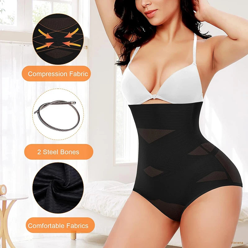 Faja moldeadora de cuerpo de cintura alta, fajas en forma de X, Control de barriga, bragas moldeadoras, entrenador de cintura adelgazante, levantador de glúteos, moldeadores de ropa interior