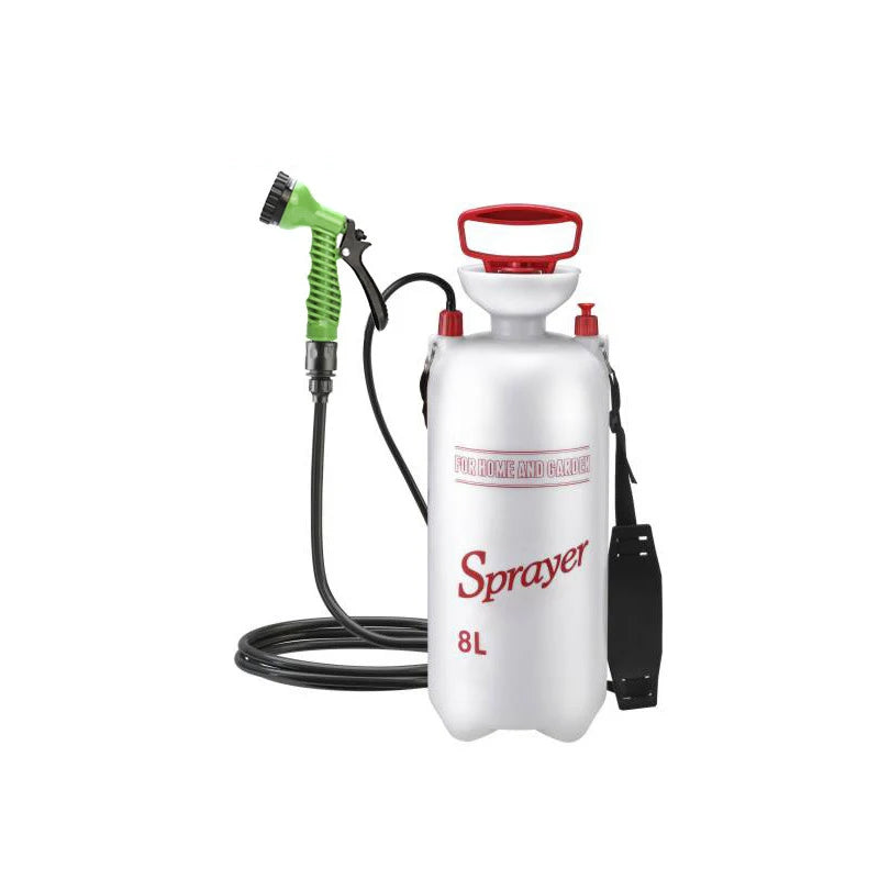 Ducha portátil de 4/8L para acampar, ducha exterior con manguera de 3m para viajar, senderismo, rociador multifunción para riego, lavado de coches
