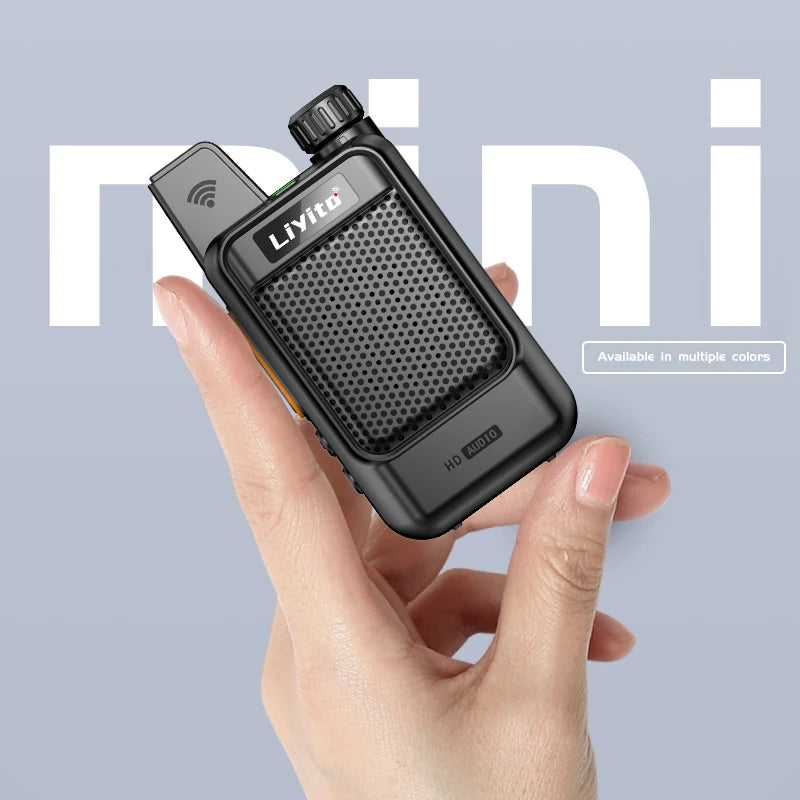 Mini Walkie Talkie UHF portátil, comunicación de largo alcance, radio analógica, camping, niños, hotel, comedor, belleza
