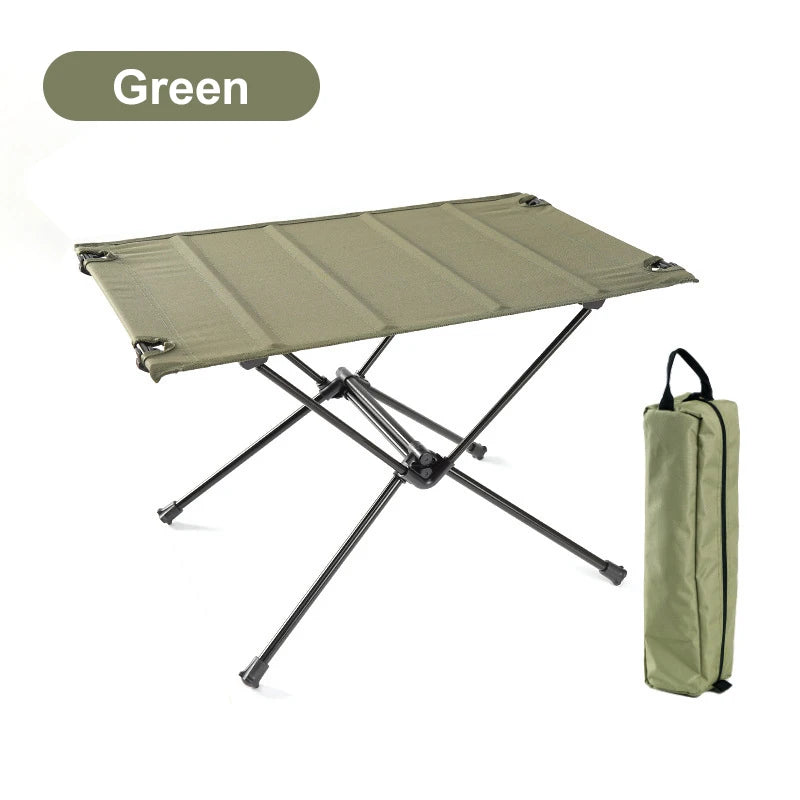 WESTTUNE-mesa plegable para acampar, mesa enrollable portátil de aleación de aluminio, ligera, 1680D, Oxford, para Picnic al aire libre