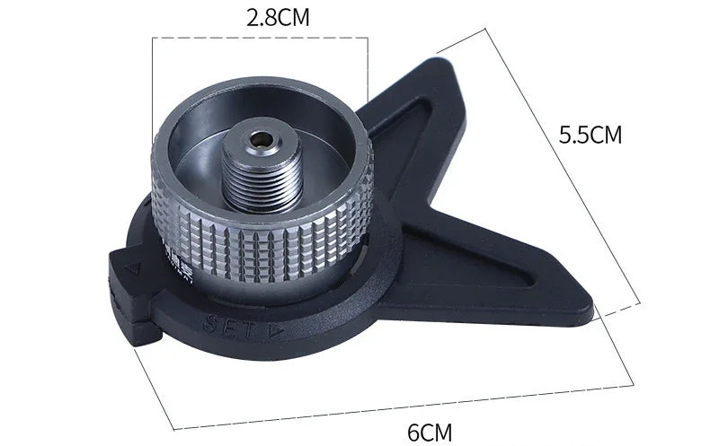 Adaptador de recipiente de butano para acampar al aire libre, convertidor de estufa de Gas, recarga de propano, cartucho de Gas, tanque, adaptador de butano, accesorio de estufa de Gas