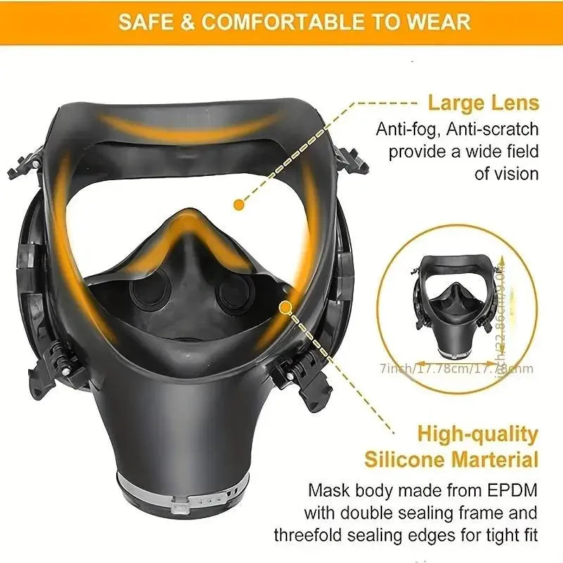 Nuevo Respirador MF14/87, máscara de Gas de cara completa con filtro de carbón activado para protección contra la contaminación nuclear y los vapores, productos quÃÂmicos