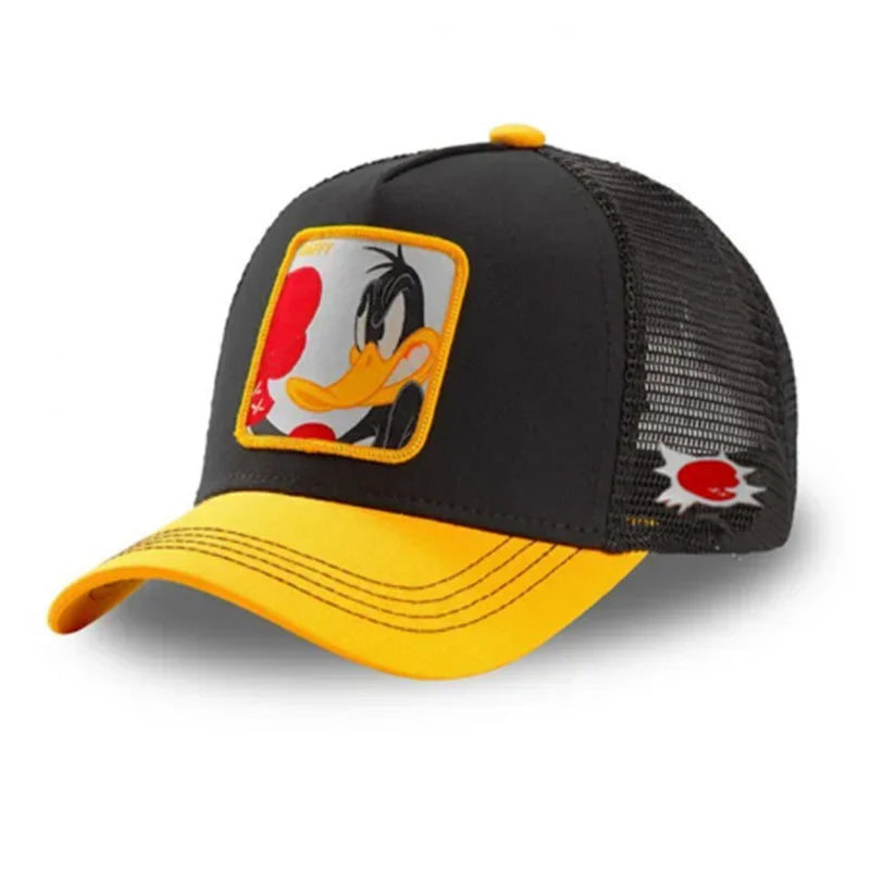Gorra de béisbol de algodón con Cierre trasero de dibujos animados de Anime de marca de alta calidad para hombres y mujeres, gorro de malla de Hip Hop para papá, gorra de camionero, triangulación de envÃos