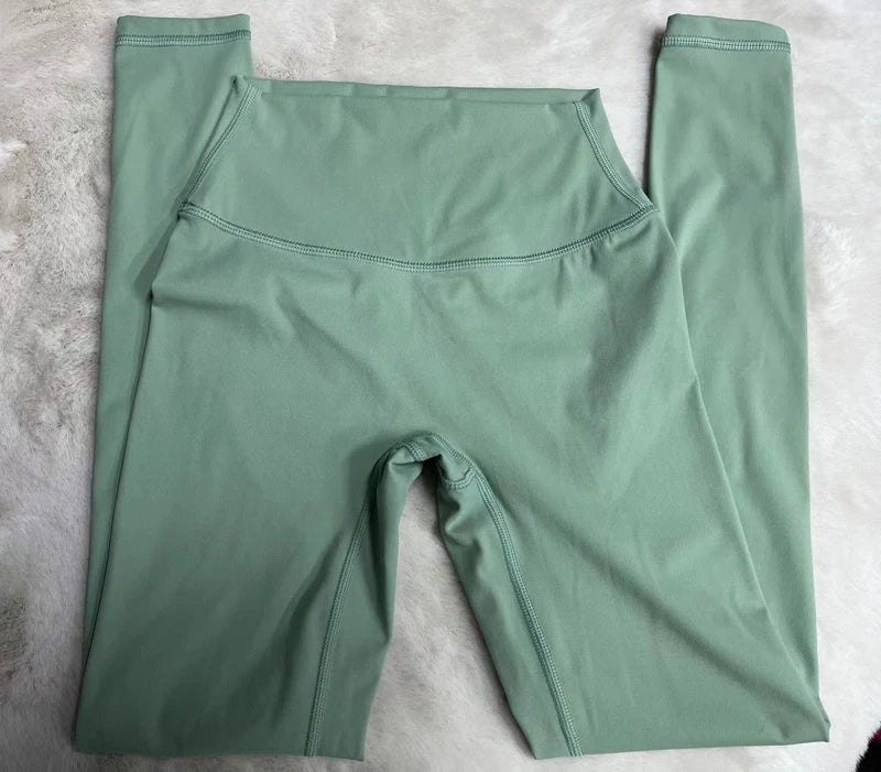 SHINBENE esculpir melocotón cintura alta V corte espalda gimnasio Fitness medias pantalones de Yoga ocultos Scrunch Butt deporte Leggings para mujeres
