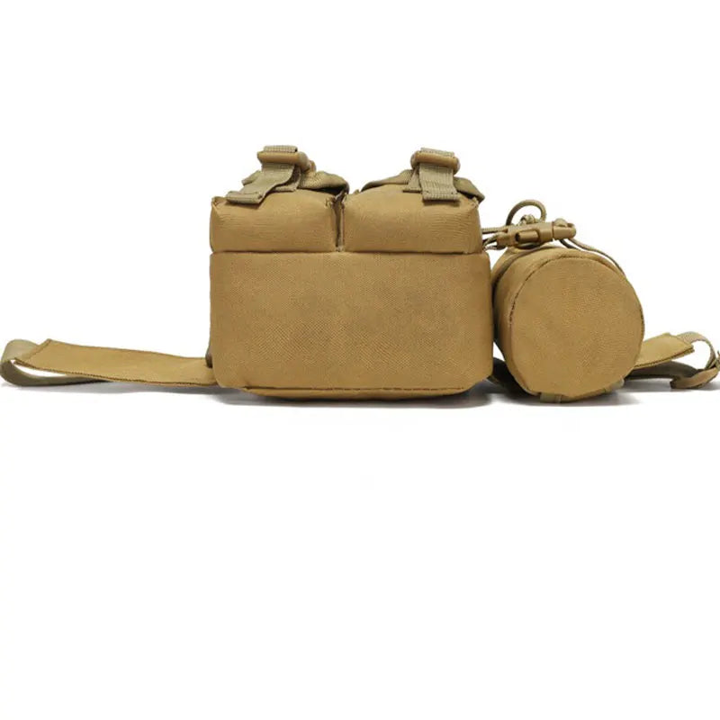 Riñonera táctica para exteriores, bolsa de nailon para botella de agua para teléfono y senderismo, paquete de equipo de herramientas deportivas, bolsa con cinturón para caza, escalada y acampada