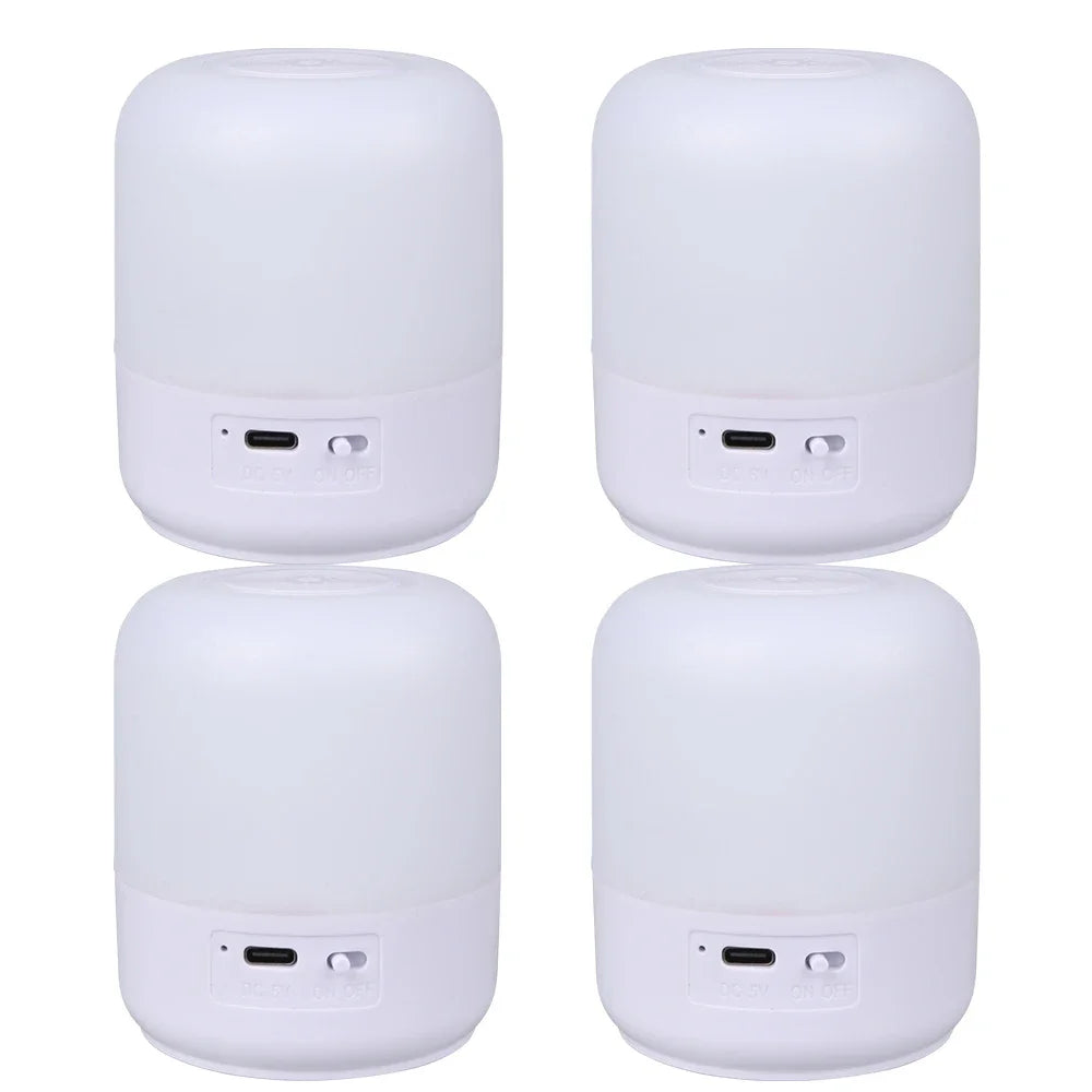 Linterna de Camping táctil, tres tipos de luz, ajuste táctil, luz suave de irradiación, luz recargable, luz de emergencia para exteriores