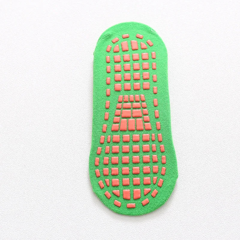 Calcetines antideslizantes para niños y adultos, calcetines de trampolín para padres e hijos, calcetines de algodón elásticos, calcetines deportivos para niños y niñas