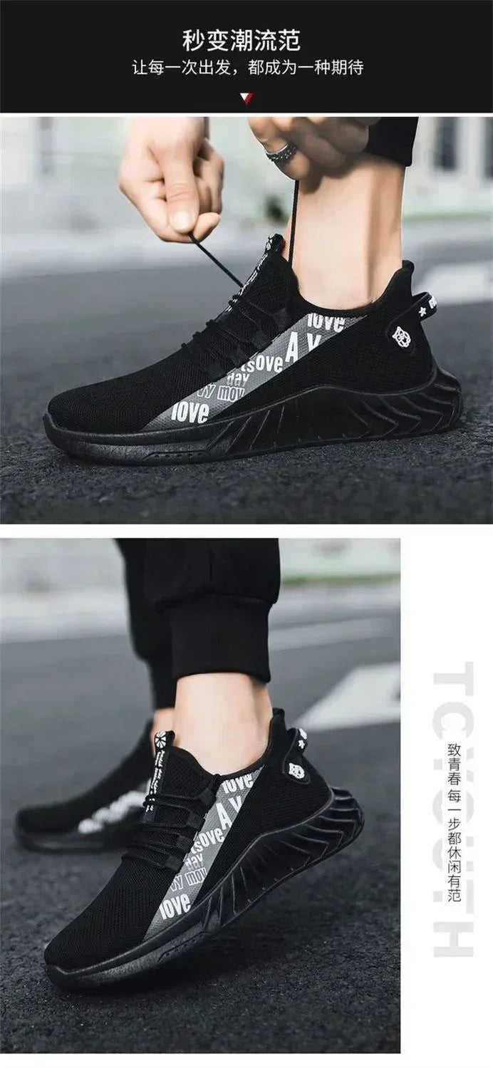 2025 Zapatos de malla transpirable para hombre - Deportes Fondo suave Correr Gimnasio Casual Estilo de coco y regalo del dÃa del padre Zapatos deportivos