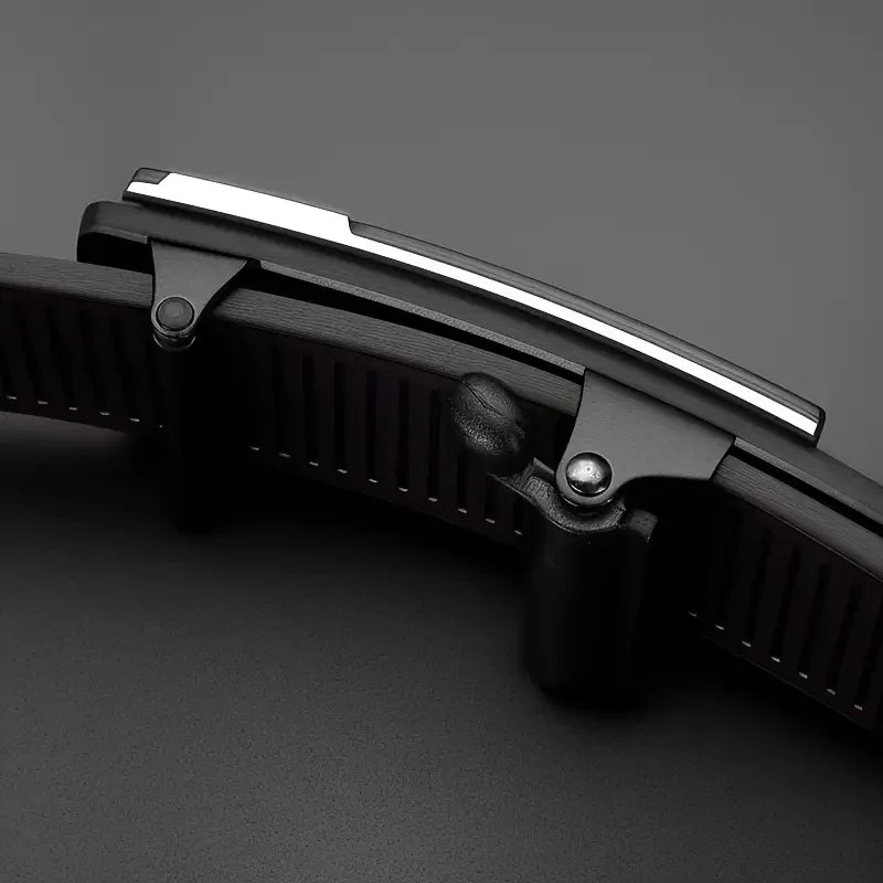Elegante cinturón de cuero PU para hombre: cinturones de moda para la vida diaria, el ocio, la fiesta, el festival, el trabajo y la hebilla automática de negocios