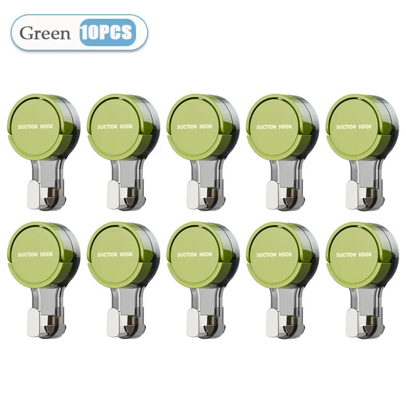Gancho de ventosa reutilizable de 1 a 20 piezas, ganchos de ventosa para baño al vacÃÂo, toallero impermeable, colgador de ropa, accesorio de gancho