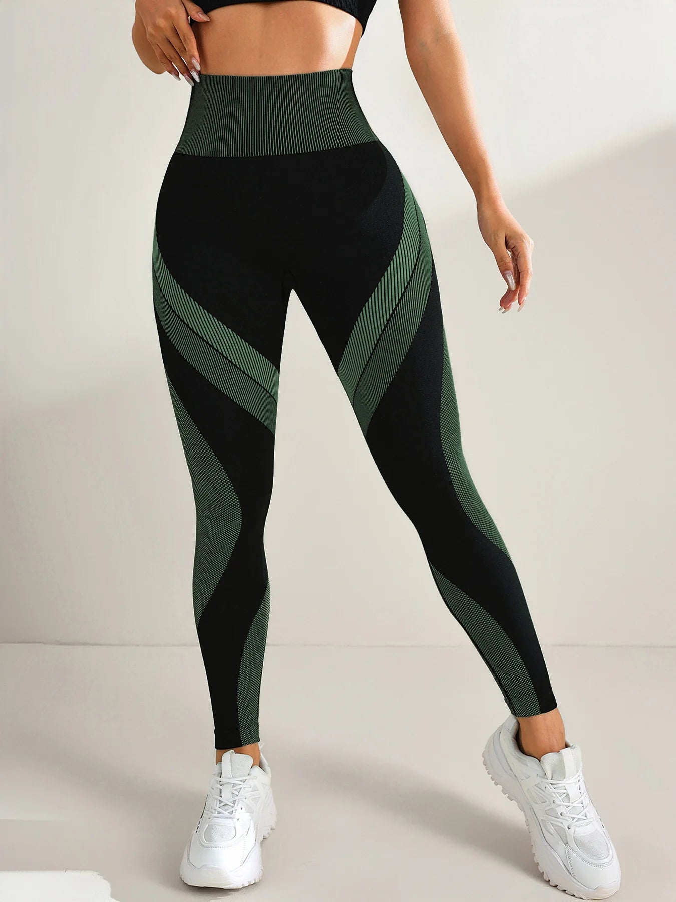 Mallas de Yoga sin costuras para mujer, pantalones de entrenamiento deportivos para gimnasio, cintura alta, suaves y elásticos, transpirables, levantamiento de glúteos