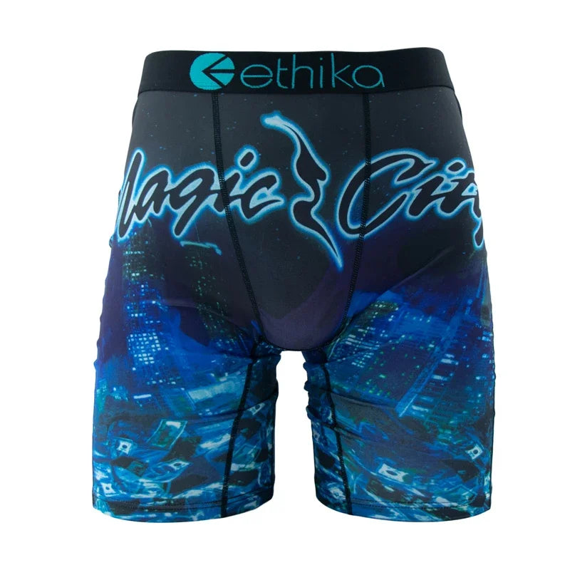 ETHIKA, 1 Uds., ropa interior para hombre, Boxershorts sexis, bañadores transpirables para hombre, calzoncillos de talla grande S-3XL para hombre, calzoncillos de natación, Boxers para hombre