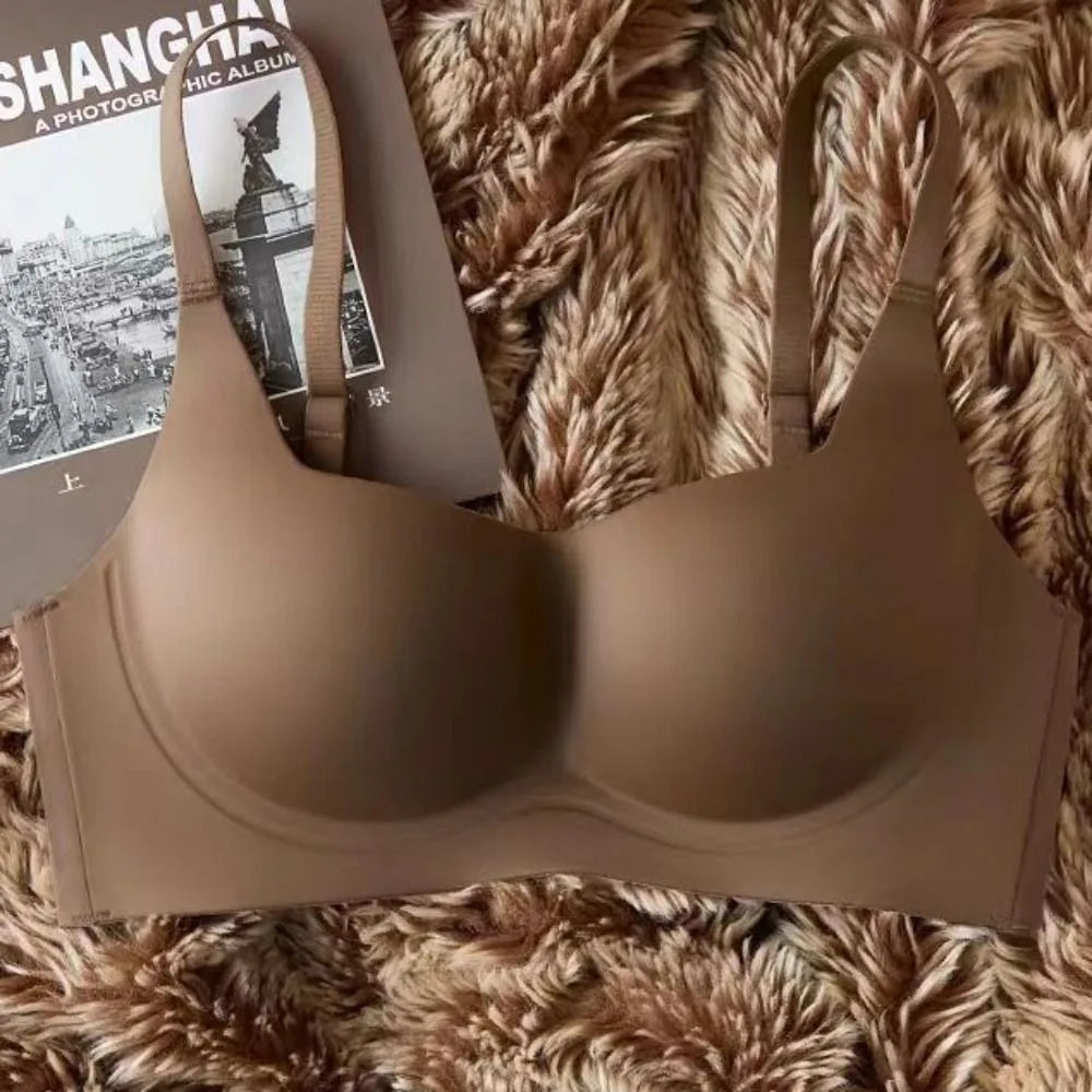 Cómodo sujetador sin costuras a prueba de golpes, ropa interior antiflacidez, sujetador de realce, Bralette íntimo para mujer y niña
