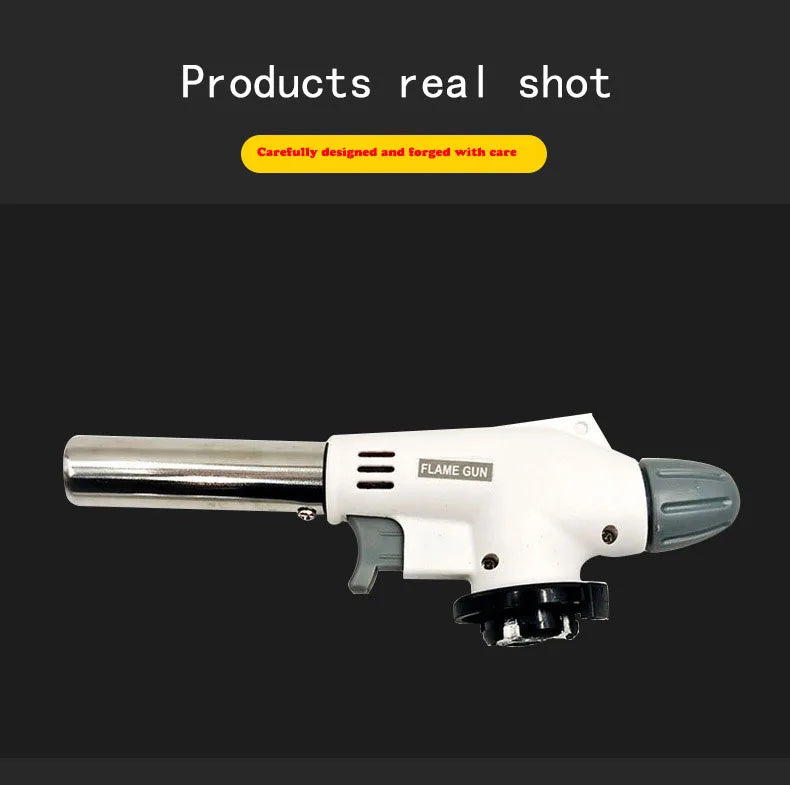 Pistola de llama portátil multifuncional, quemador de antorcha para acampar, barbacoa, postres, soldadura, cocina, herramienta de calefacción, encendedor doméstico