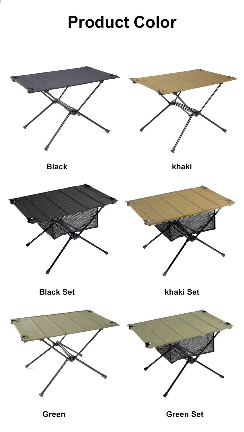 WESTTUNE-mesa plegable para acampar, mesa enrollable portátil de aleación de aluminio, ligera, 1680D, Oxford, para Picnic al aire libre