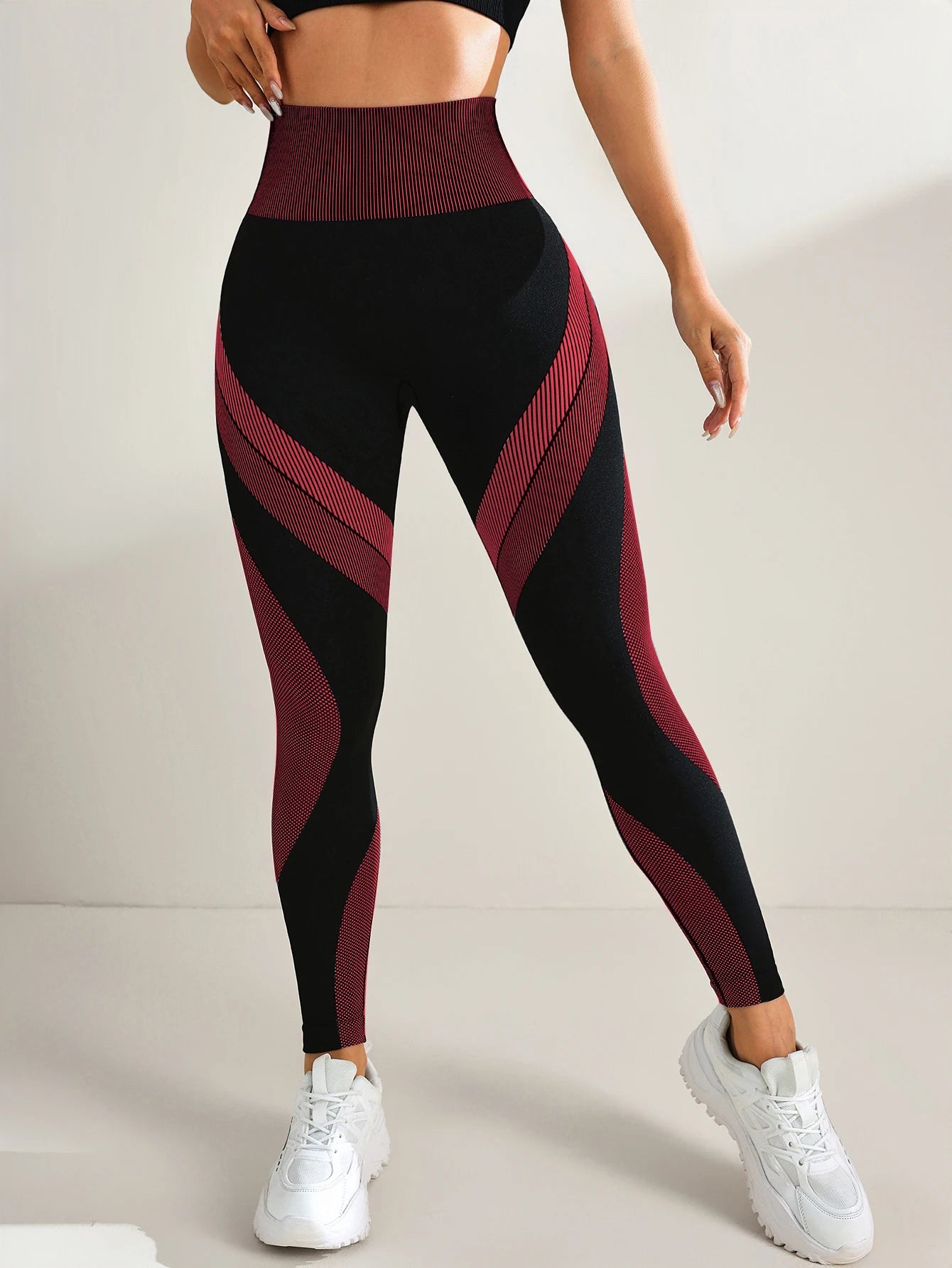Mallas de Yoga sin costuras para mujer, pantalones de entrenamiento deportivos para gimnasio, cintura alta, suaves y elásticos, transpirables, levantamiento de glúteos