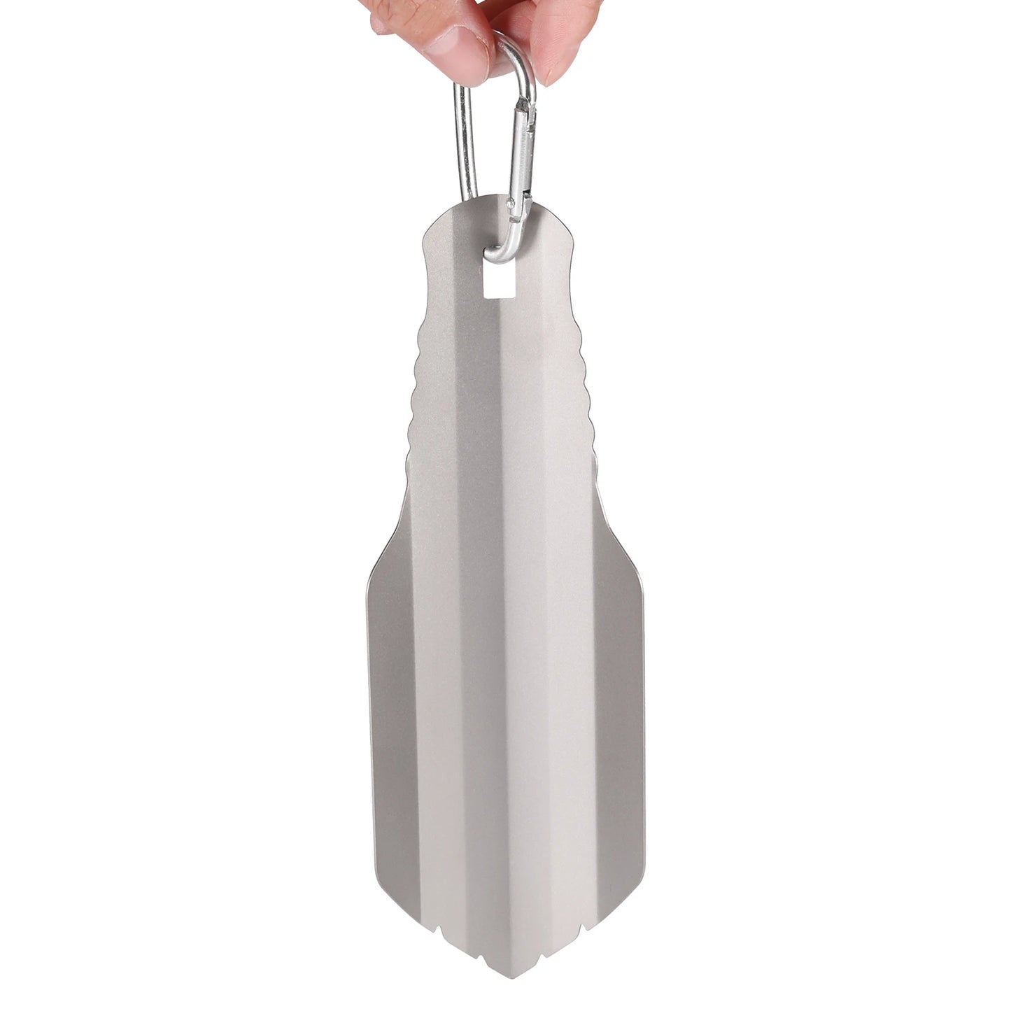 Lixada palas de titanio para acampar al aire libre, pala compacta para caca, paleta ultraligera, mochilero, herramienta múltiple para senderismo, supervivencia