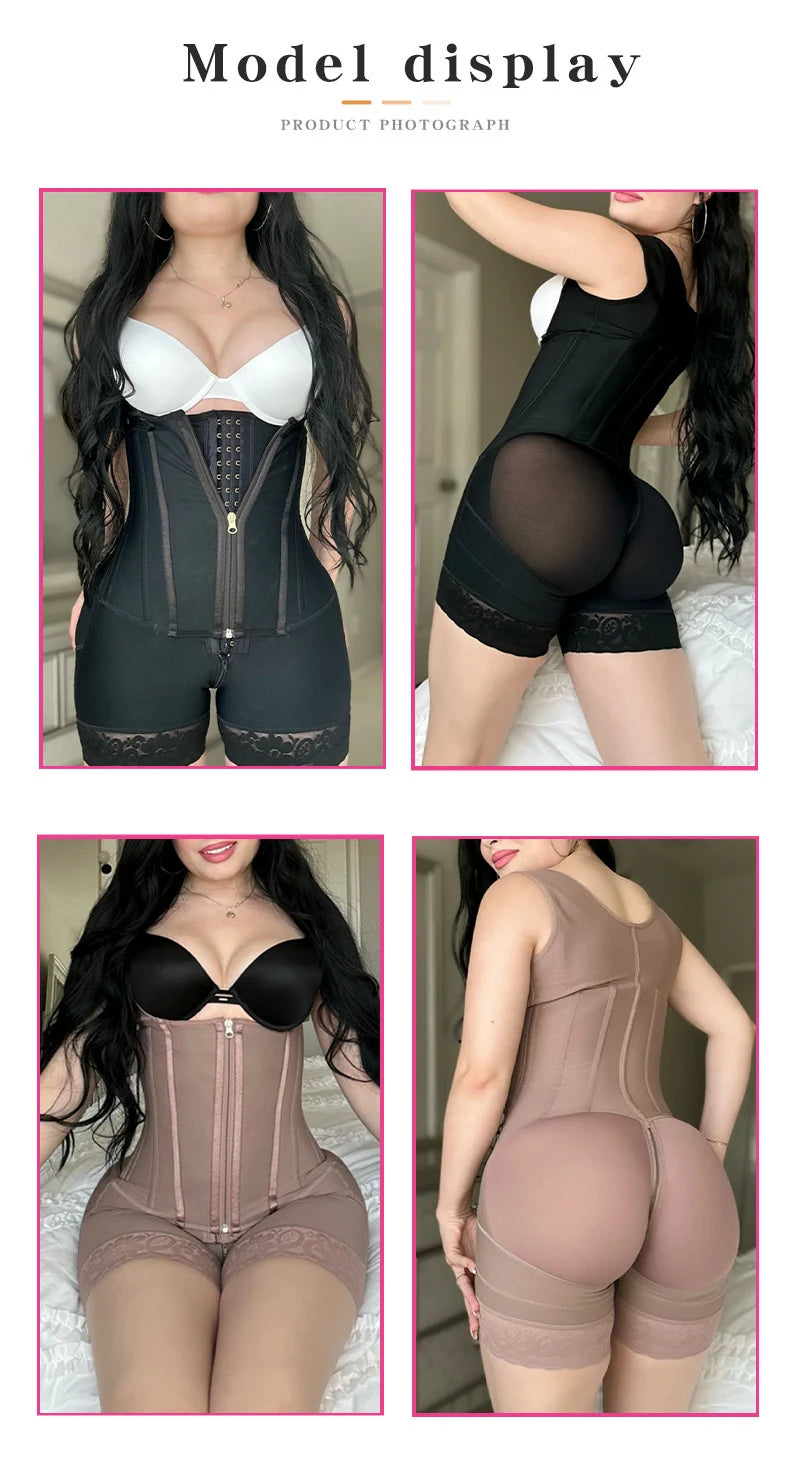Faja moldeadora de alta compresión para mujer, faja plana para vientre posparto, entrenador de cintura, ropa moldeadora de Control del Abdomen de Colombia