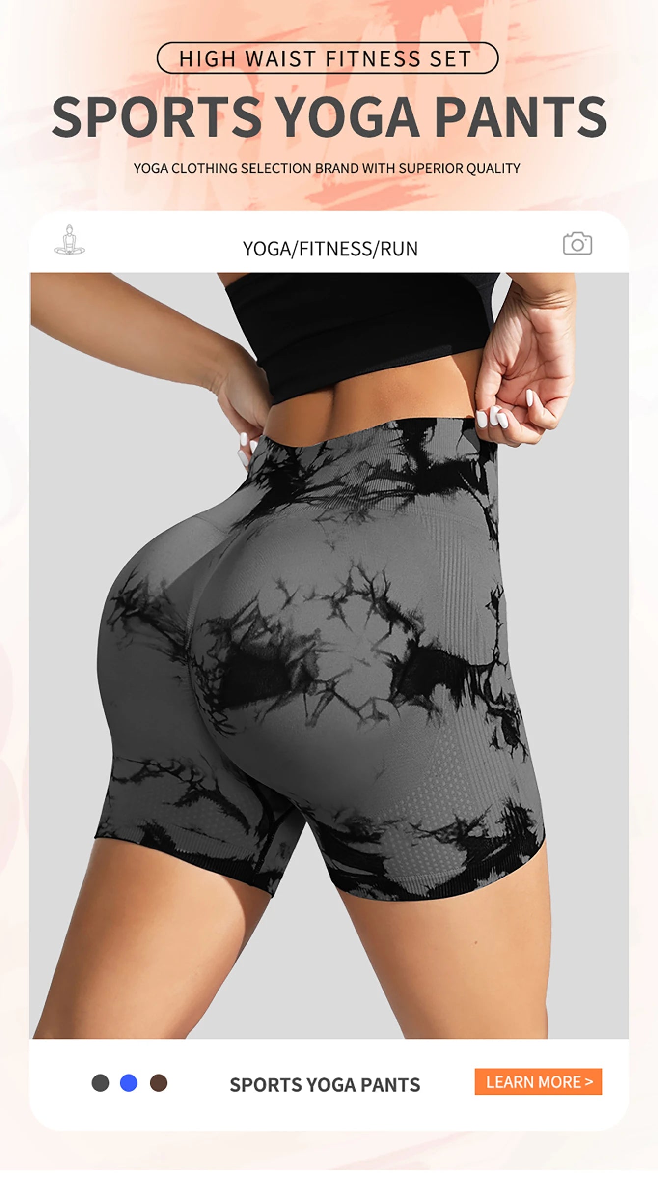Leggings sin costuras Tie Dye para mujer, pantalones de Yoga de cintura alta, mallas elásticas de levantamiento de glúteos, mallas deportivas de cintura ancha
