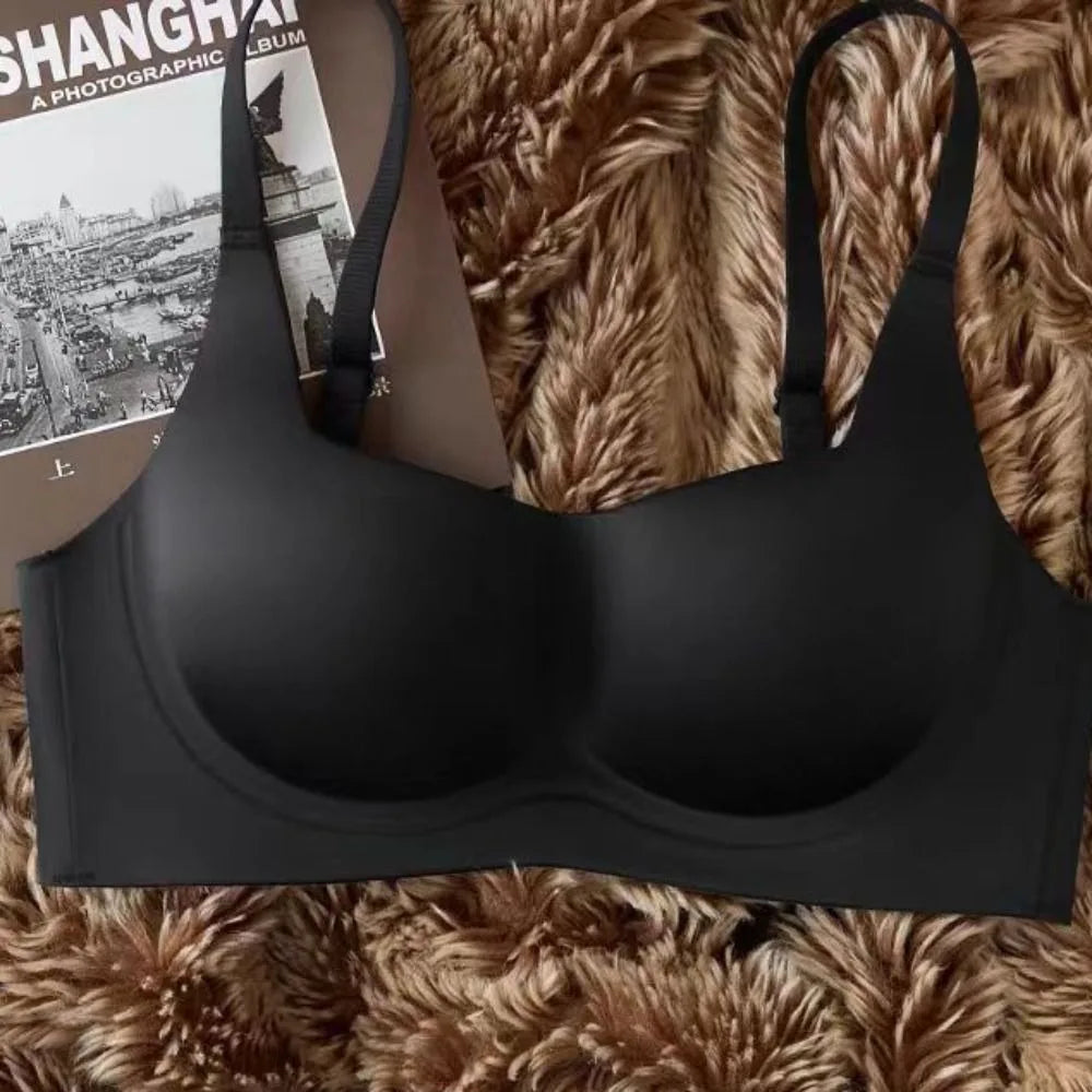 Cómodo sujetador sin costuras a prueba de golpes, ropa interior antiflacidez, sujetador de realce, Bralette íntimo para mujer y niña