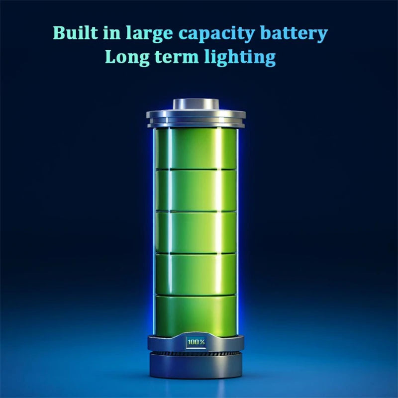 Lámpara LED recargable por USB, luces de emergencia portátiles, tubo LED, linternas para exteriores, linterna de luz magnética, lámpara de Camping de 17cm y 32cm