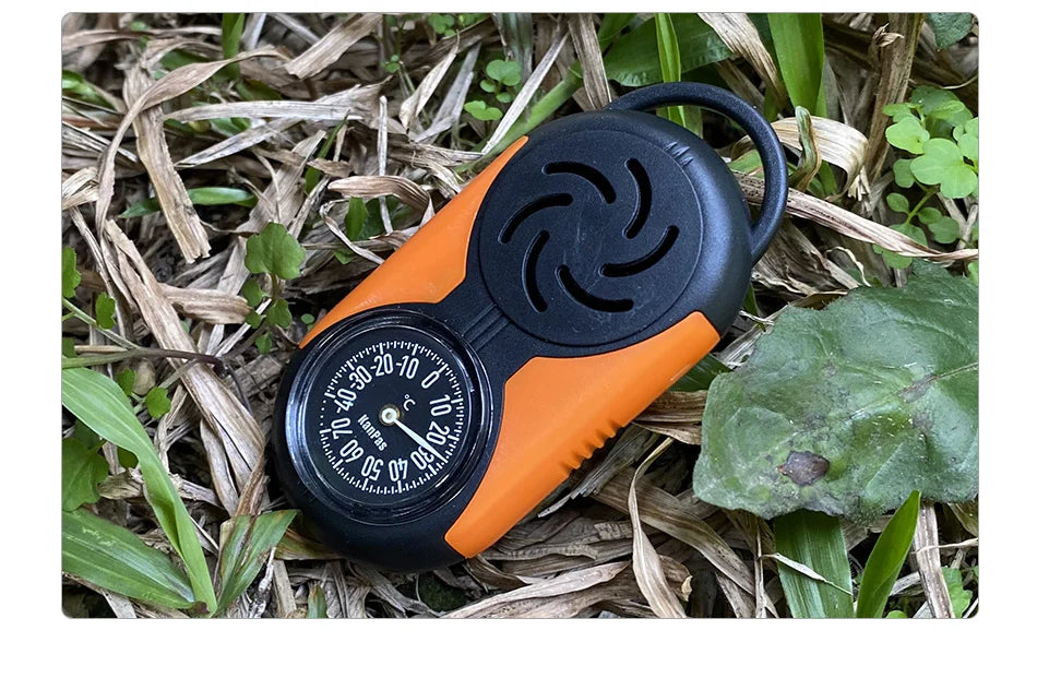 KANPAS Kit de brújula con termómetro/Kit de termohigrómetro de calidad/para exteriores, Camping, senderismo, senderismo, caza, ahorro en vivo, supervivencia