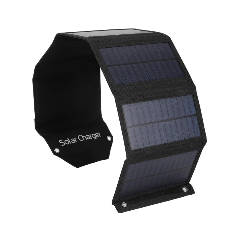 Panel Solar plegable de 60W, 80W, 100W, 5V, USB, bolsa plegable portátil, cargador de batería para teléfono, Camping al aire libre, Banco de energía impermeable