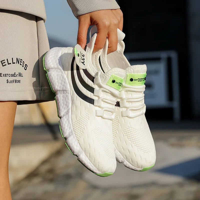 Zapatillas de deporte informales para hombre, zapatos deportivos transpirables de verano, zapatos ligeros de malla para correr al aire libre, zapatos atléticos para correr Tenis para caminar