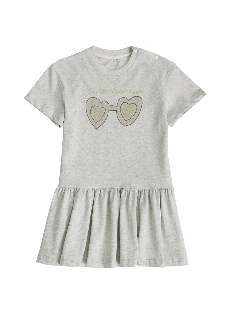Vestido de verano para niñas, moda informal para vacaciones, falda para niños, vestido de princesa de manga corta de algodón para fiesta, comodidad suave