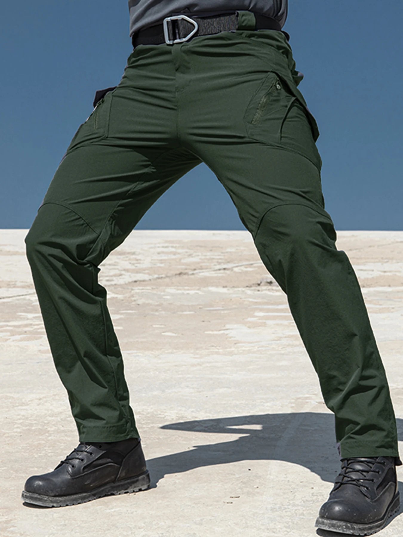 Pantalones Cargo tácticos para hombre, pantalones tácticos transpirables impermeables, pantalones largos militares informales para hombre, pantalones Cargo de secado rápido para hombre