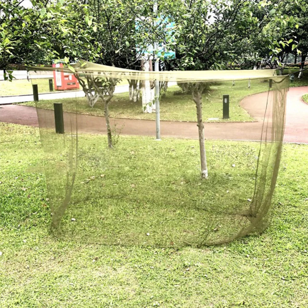 Mosquitera portátil para insectos, red transpirable plegable para acampar, instalación gratuita para pesca al aire libre y senderismo