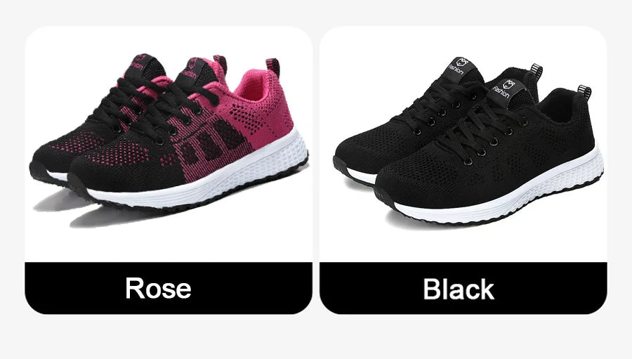 2024 zapatos deportivos para mujer, zapatillas de plataforma a la moda, zapatos planos para correr para primavera e invierno para mujer