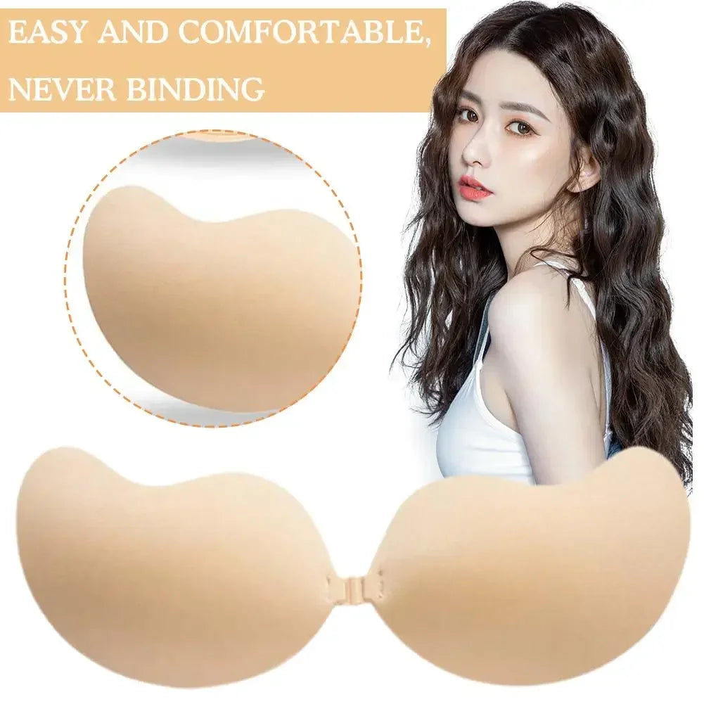 Sujetador de silicona reutilizable, parche para el pecho, parche para el pecho, pegatinas, pechos push-up, sujetador Invisible, ropa interior sin tirantes, sujetador de silicona