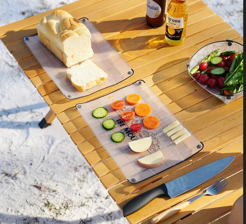 Tabla de comedor plegable de PP para exteriores, tabla de cortar portátil ultraligera de calidad alimentaria, Mini tabla de cortar, accesorios de Camping, herramienta de Picnic