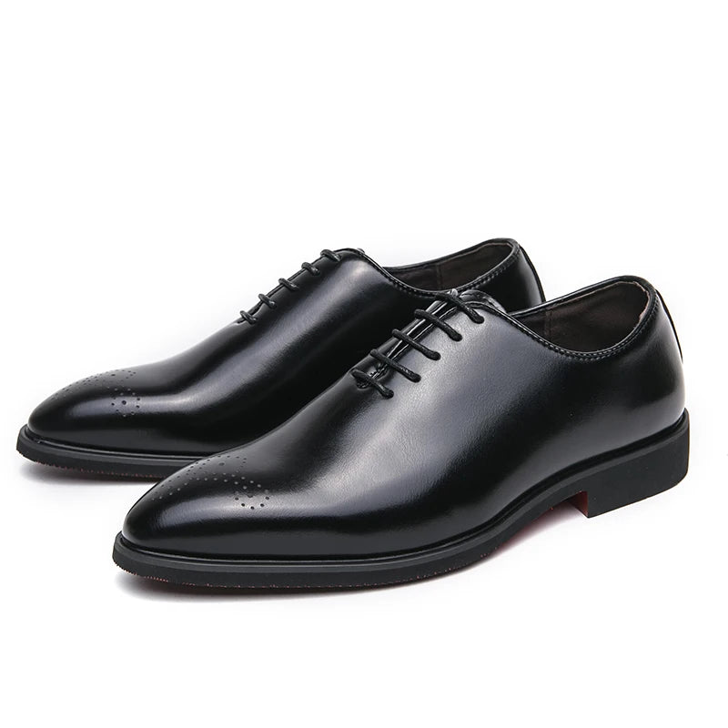 Zapatos de cuero de lujo para hombre, zapatos de alta calidad a la moda Oxford, zapatos de vestir de boda para hombre, zapatos de cuero 2024, zapatos de oficina para caballero
