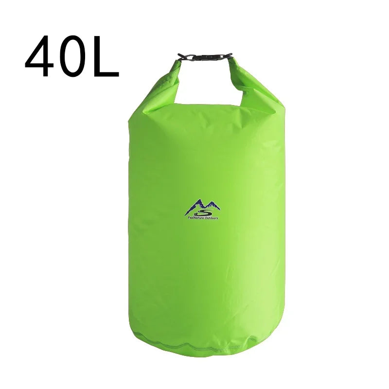 Bolsa seca impermeable 5L10L20L40L70L para acampar, senderismo, natación, Rafting, Kayak, río, senderismo, pesca, bolsa de agua al aire libre