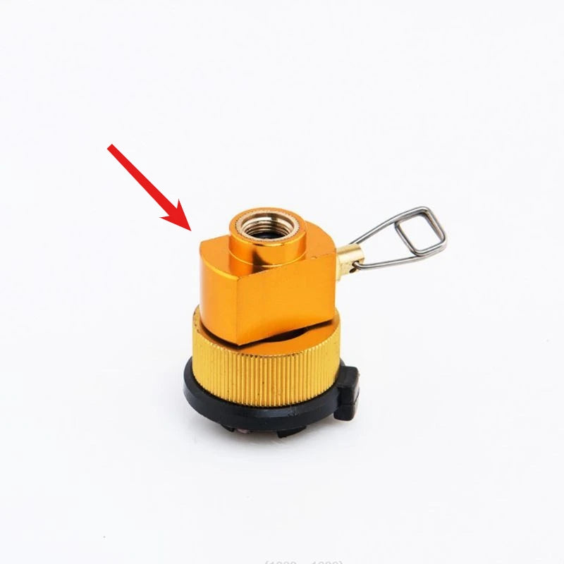 Adaptador de repuesto de propano para estufa de Camping, cilindro de butano para llenado de Gas, cabezal de conversión de guÃa de gas, equipo de acampada, 1 ud.