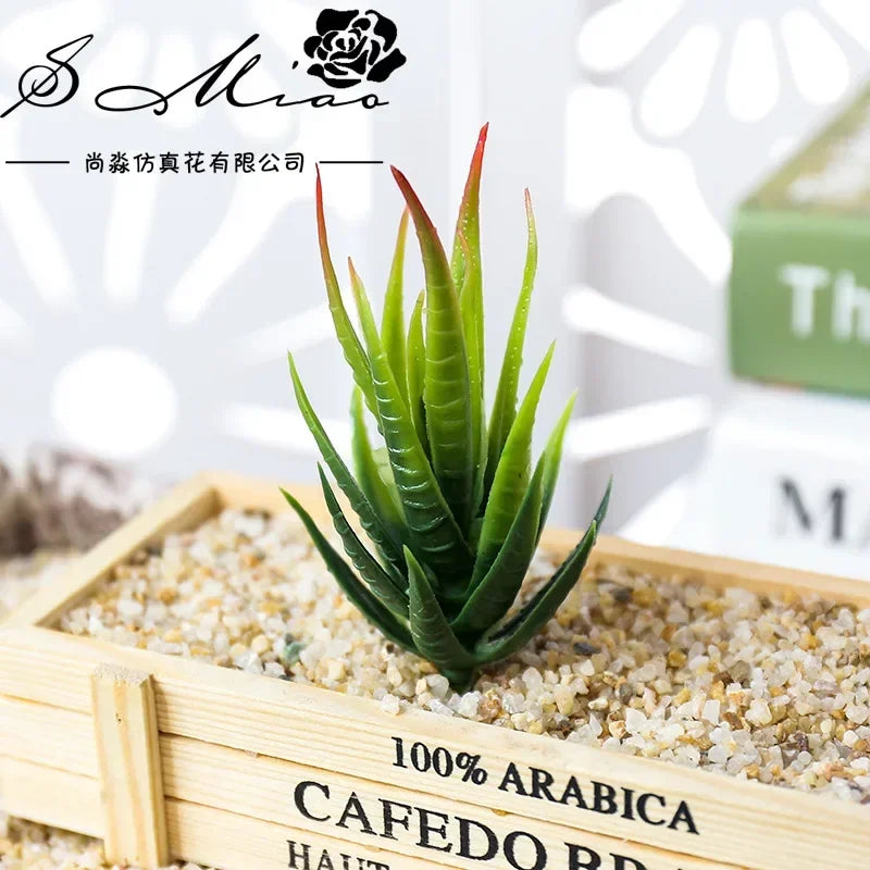 1 pieza 7X10cm planta suculenta Artificial jardÃÂn hogar DIY flor arreglo de plantas falsas accesorios dormitorio decoración de oficina