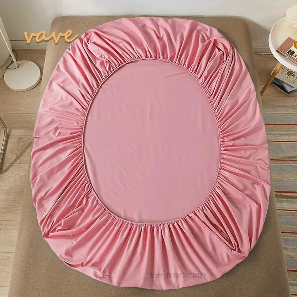 Sábana bajera de algodón de tamaño completo con bandas elásticas para camas individuales/dobles/King/Queen, protectores de funda de colcha
