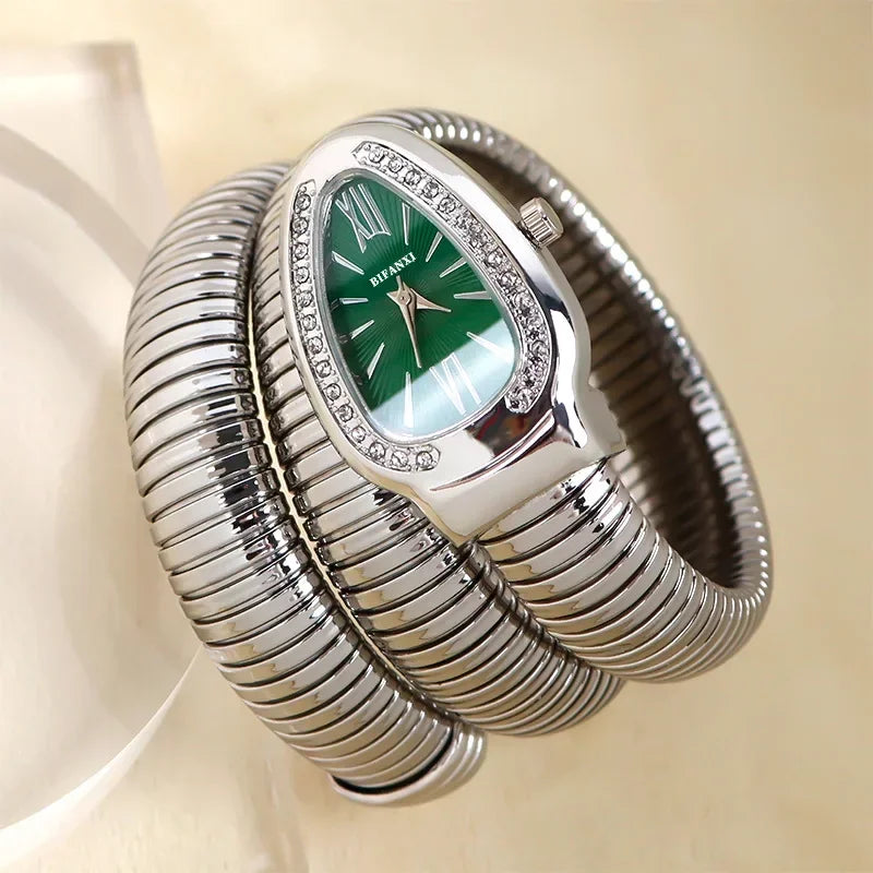 Reloj de cuarzo de lujo de alta calidad para mujer, pulsera de acero inoxidable, relojes de moda dorados para mujer, reloj femenino