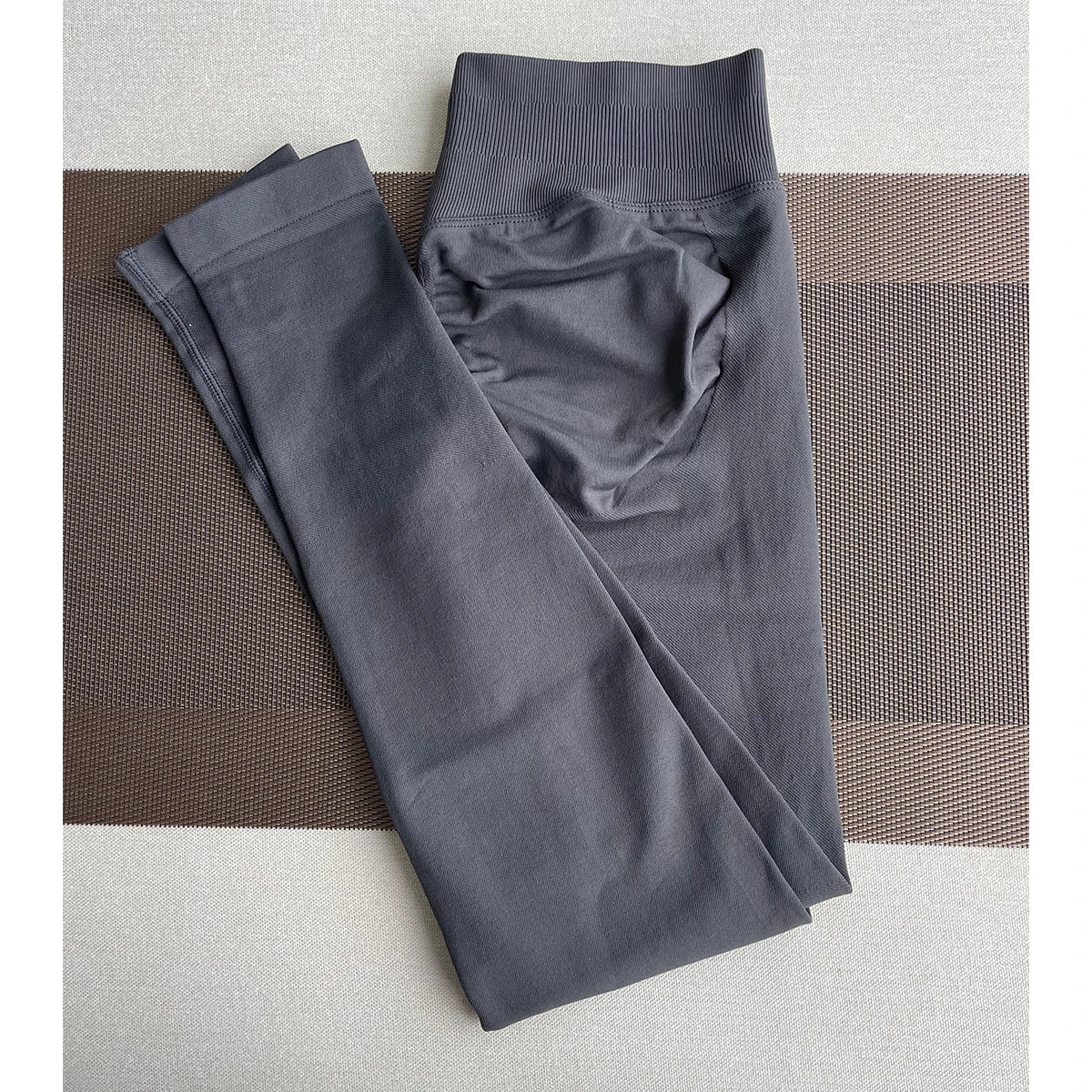 TKITK-mallas deportivas sin costuras para mujer, pantalones de Yoga con banda baja acanalada, ropa de gimnasio, ropa de entrenamiento para Fitness, medias elásticas