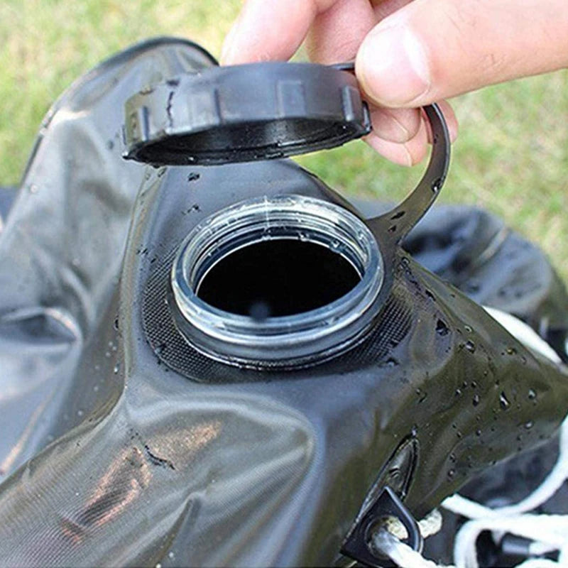 Bolsa de agua 40L cabezal de ducha energía Solar calentamiento rápido Camping bolsa de ducha Camping pesca senderismo bolsa de almacenamiento de agua bolsa de baño