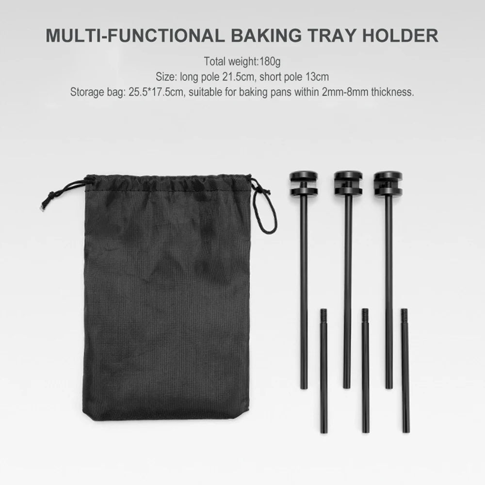 Soporte Triangular para barbacoa al aire libre, estante para ollas desmontable multifuncional, portátil, ajustable con cadena, suministros para acampar al aire libre