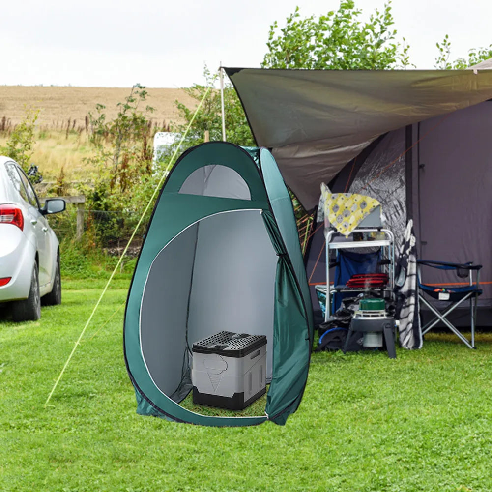 Inodoro portátil para coche, cubo de basura para viaje, campamento al aire libre, inodoro plegable para viaje de emergencia, autoconducción para adultos y niños