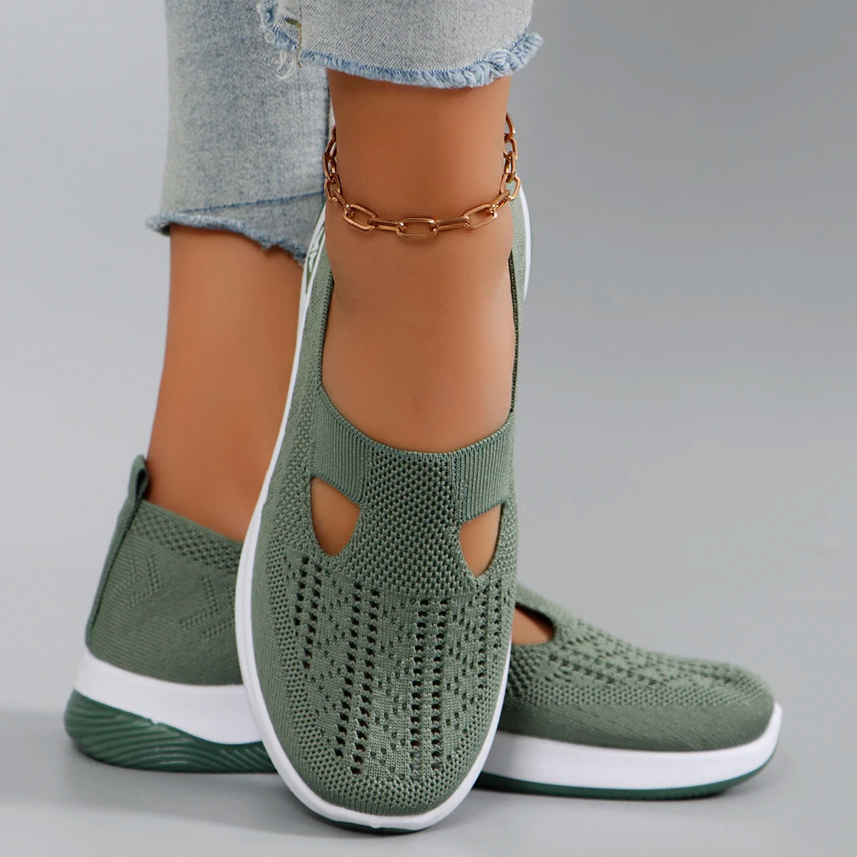 Nuevos zapatos deportivos de primavera para mujer, zapatos deportivos informales a la moda, transpirables, ligeros, antideslizantes, resistentes al desgaste, zapatos planos
