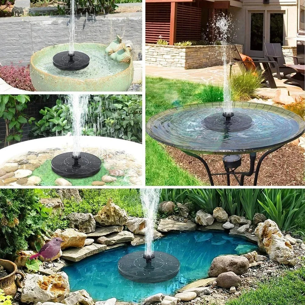 Bombas para fuente flotante con energía solar en 13 cm, 16 cm, 18 cm Tamaños: Ideal para baños de pájaros, piscinas de jardín y decoración de estanques