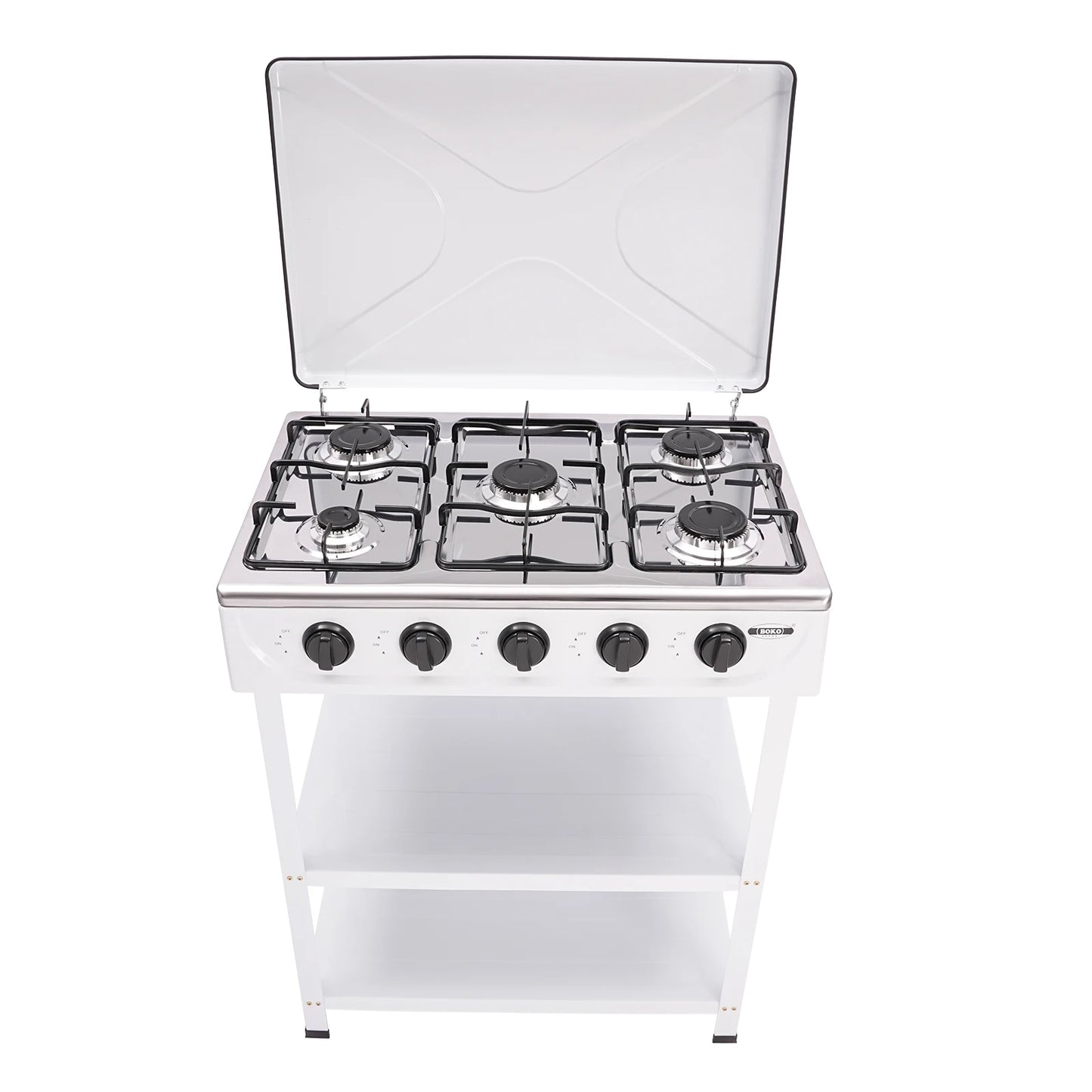 Estufa de Gas Natural de Control independiente, estufa de Gas propano extraÃble con cubierta para acampar al aire libre, RV, viajes, 4/5 quemadores